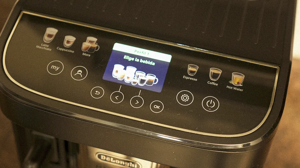 Imagen del panel de control de De'Longhi
