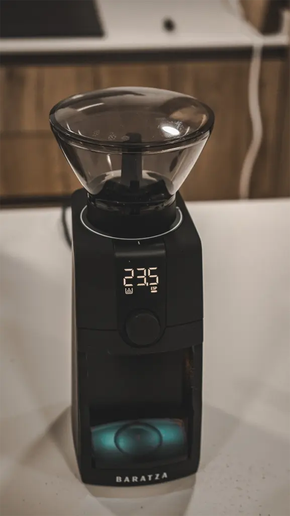 The Baratza Encore ESP Pro with the hopper